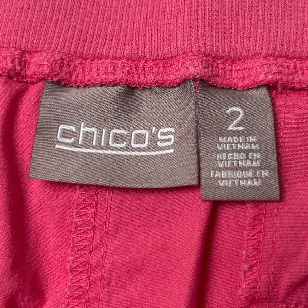 Chico's Womens High Rise Brigitte So Slimming Bermuda Shorts Size 2/12 Pink - Picture 3 of 10